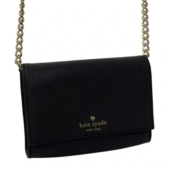 Kate Spade Cedar Street Cami Mini Crossbody Evening Bag Saffiano Leather Black - Picture 4 of 16